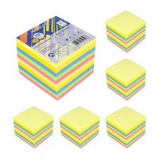 6x Zettelklotz farbig