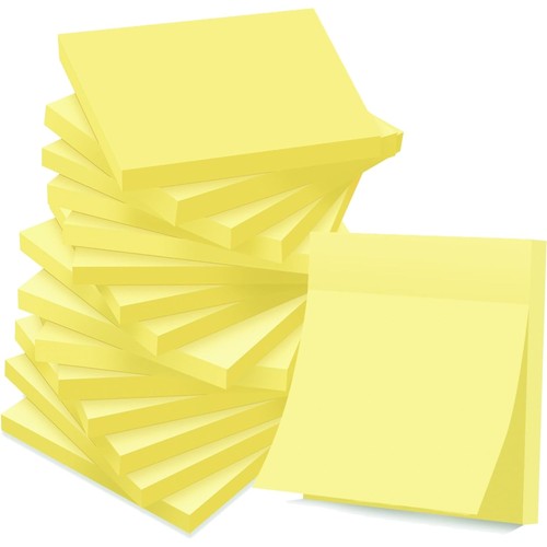 Haftnotizen gelb 76x76mm - gelb,