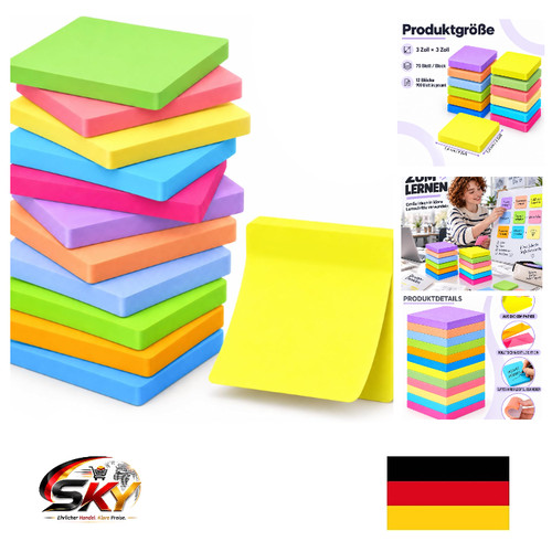 Haftnotizen blöcke 72x72 - 12,