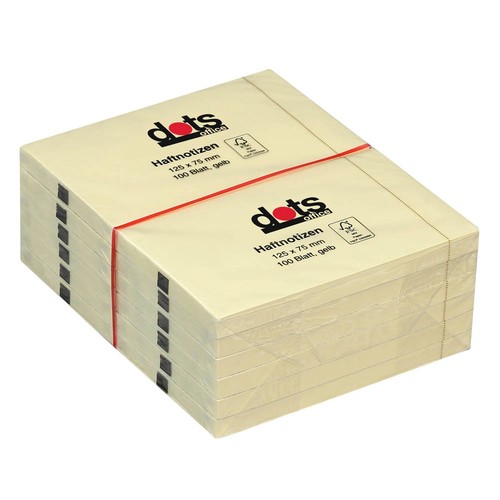 Dots haftnotizen gelb - gelb,, 12