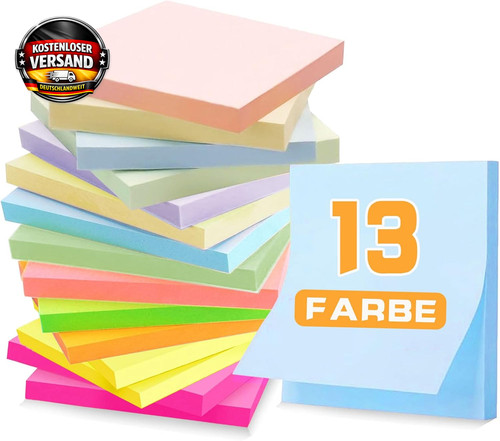 1050 stück haftnotizen bunt - stück,