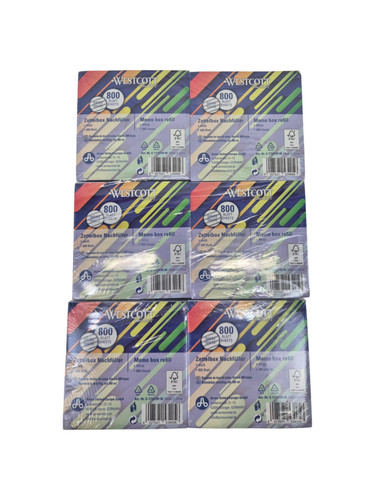 Zettelbox nachfüller - 6x,
