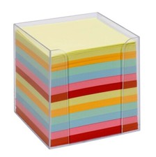 Zettelbox transp. Notizwürfel