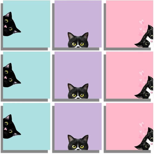 Haftnotizen set katzen design - haftnotizen,