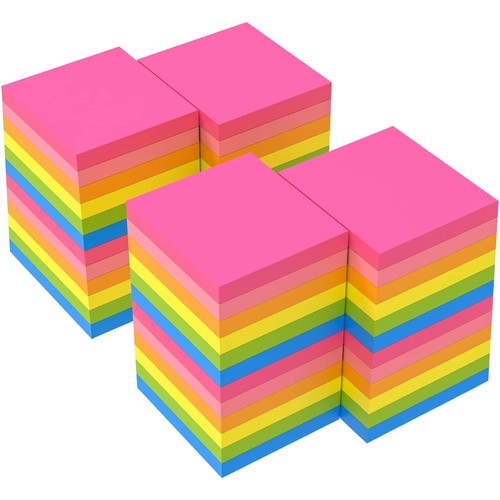 Haftnotizen bunt neon - haftnotizen, 48